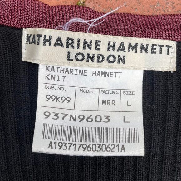 1990s katherine hamnett london checkerboard sweater - Picture 5 of 5